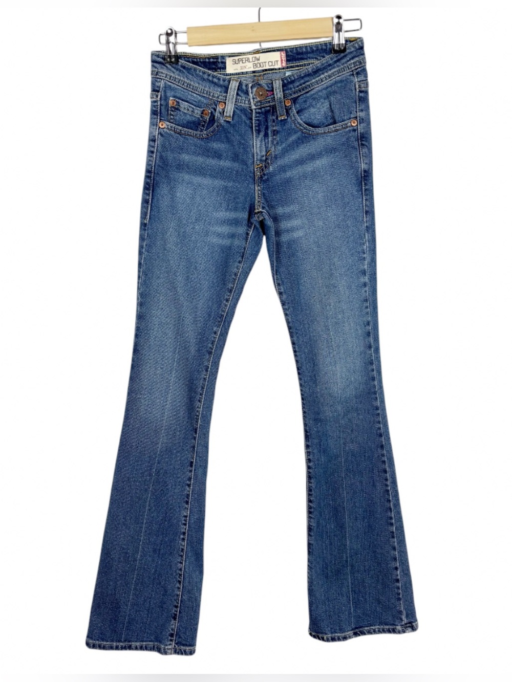 Levi’s 518 Superlow Boot Cut Denim Jeans Size 0L Y2K